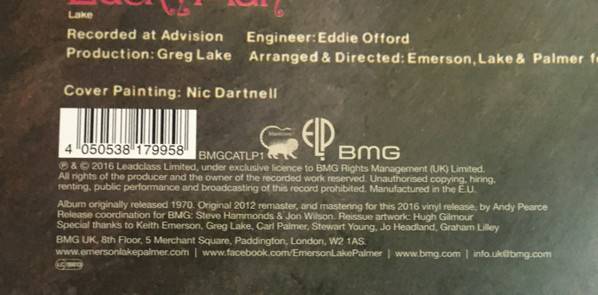Emerson, Lake &amp; Palmer – Emerson, Lake &amp; Palmer